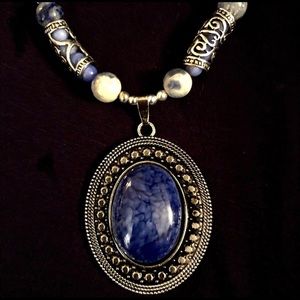 Beautiful Beaded Necklace with Pendant!